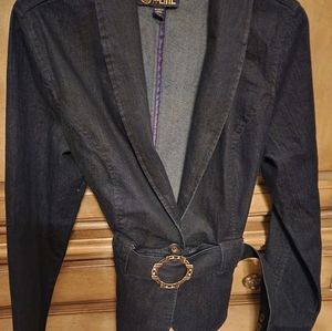 Demin blazer, A-line, Medium